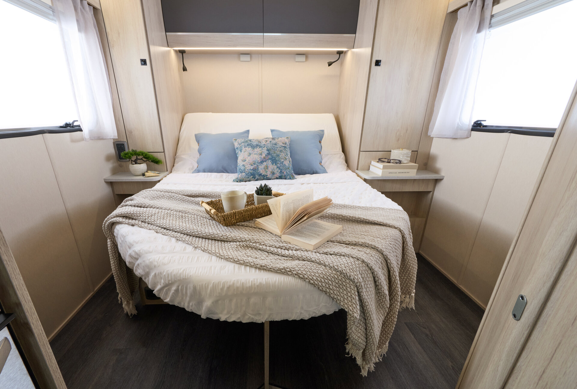 2026 Auto-Trail Expedition C71 rear double bed made up