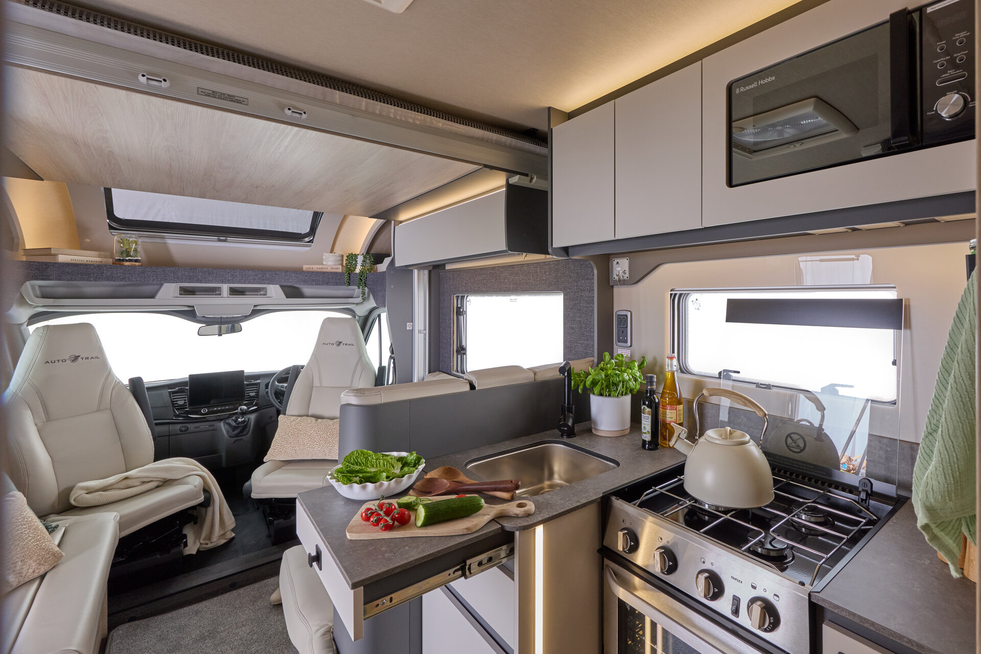 2026 Auto-Trail F-Line F60 kitchen with oven and grill