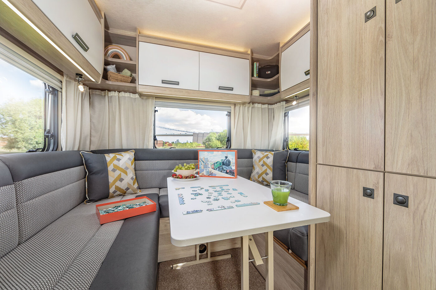 2024 Auto-Trail F-Line F72 dinette and wardrobe