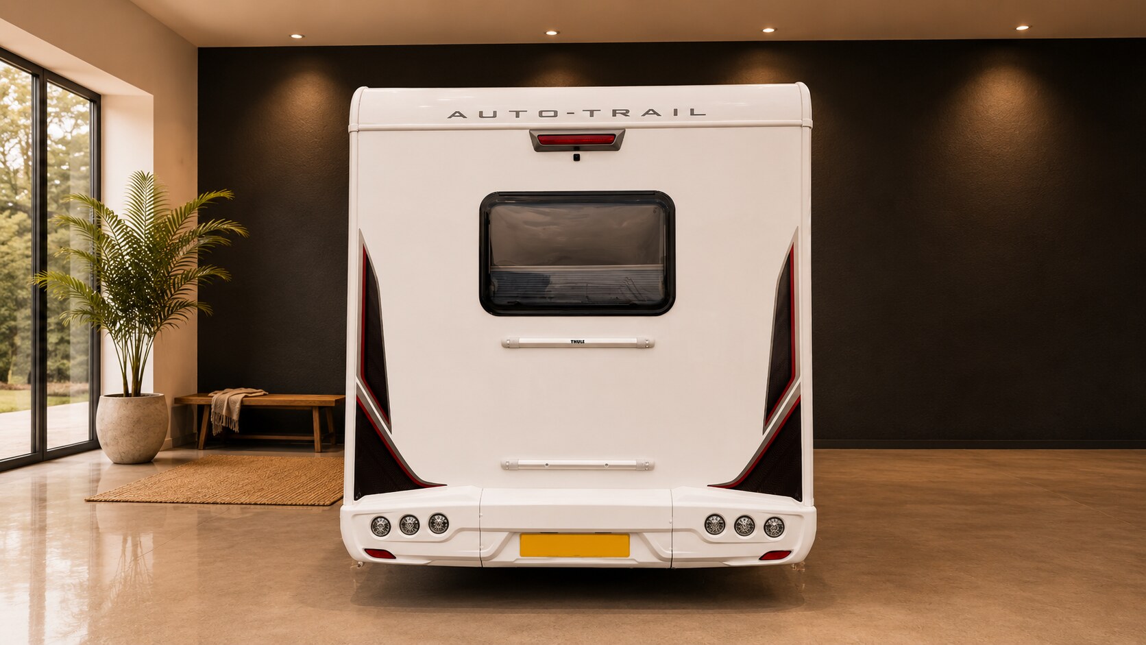 2024 Auto-Trail F-Line F72 exterior, rear three-quarter view