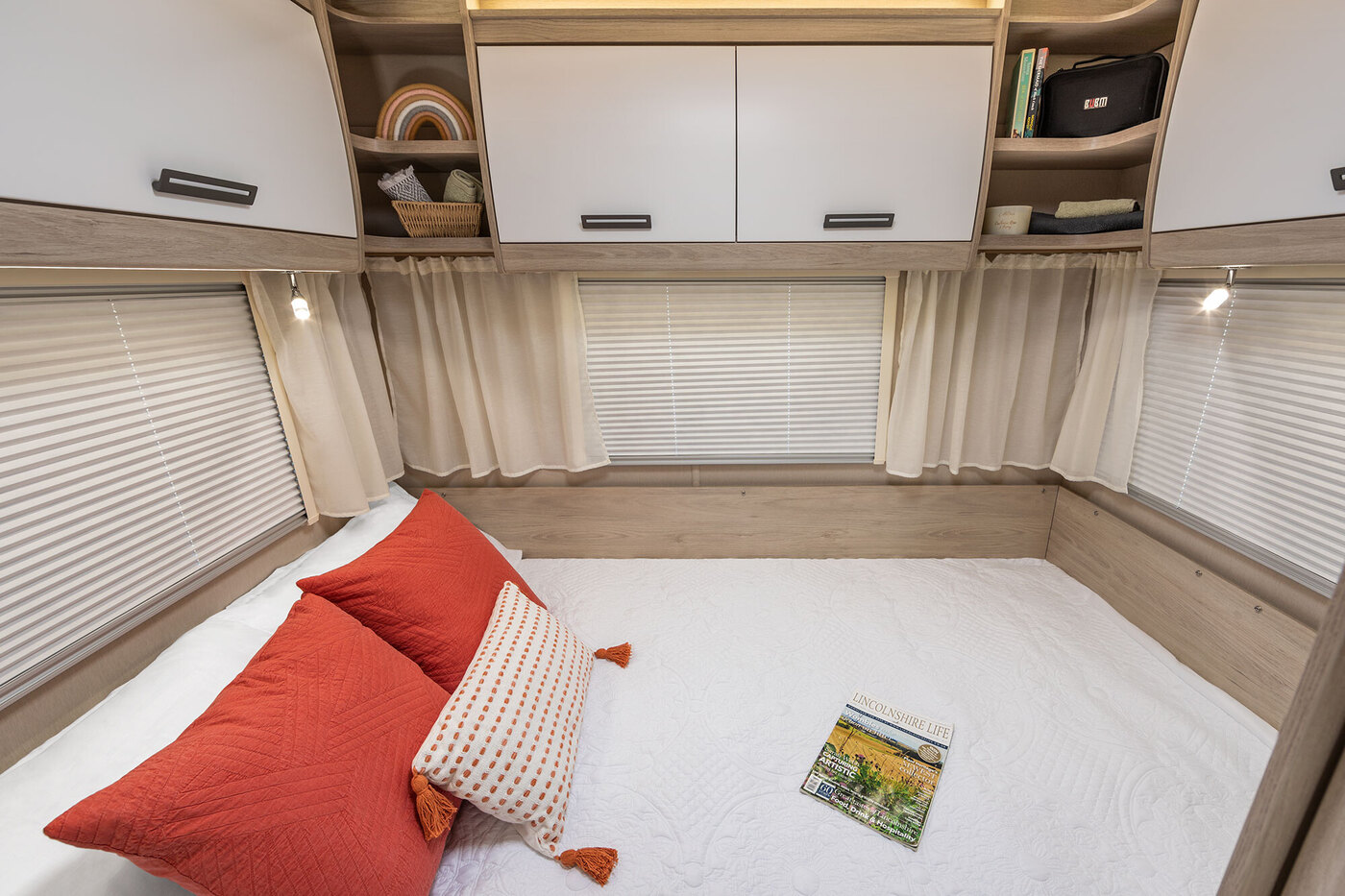 2024 Auto-Trail F-Line F72 rear lounge made up as a double bed
