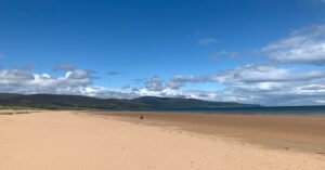The Brora campsite beach on the NC500