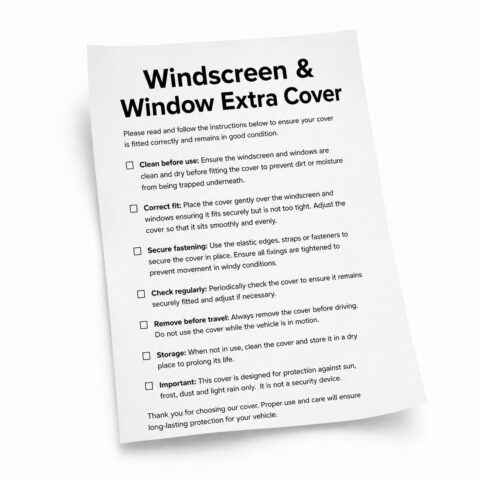 Windscreen & Window Extra Cover